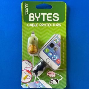 Tzumi Bytes Cable Protectors - Turtle & Killer Whale